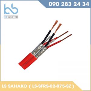 Cáp tín hiệu điều khiển Silicon chống cháy chống nhiễu LS-SFRS-02-075-SZ