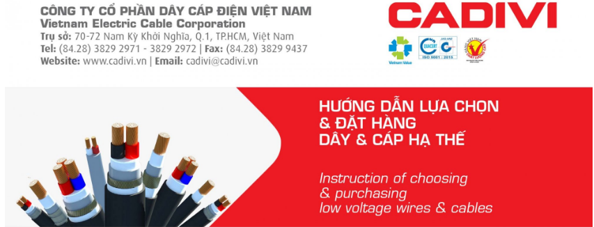 HƯỚNG DẪN LỰA CHỌN DÂY VÀ CÁP PHÙ HỢP
